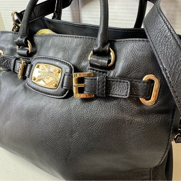 Michael Kors Black Hamilton Crossbody Hobo Bag - Picture 5 of 16